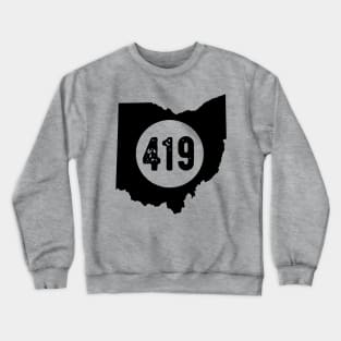 419 Area Code Ohio Crewneck Sweatshirt